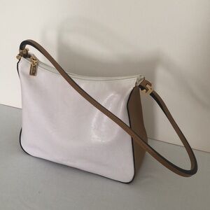 Mondani White and Brown Purse